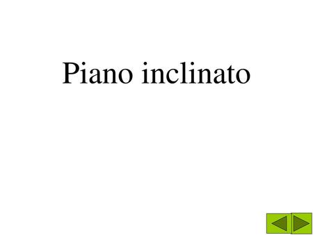 Piano inclinato.