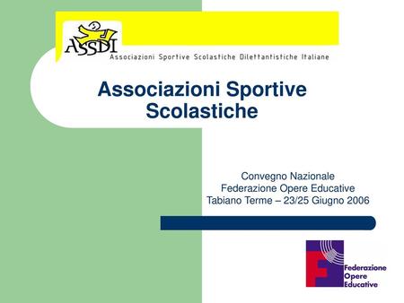 Associazioni Sportive Scolastiche