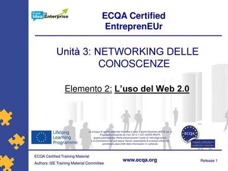 Unità 3: NETWORKING DELLE CONOSCENZE