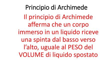 Principio di Archimede