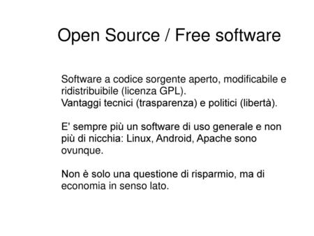 Open Source / Free software