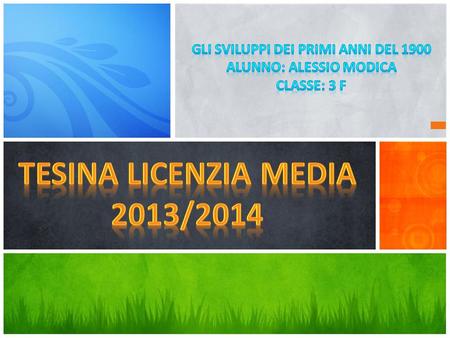 Tesina Licenzia Media 2013/2014