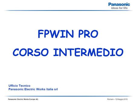Ufficio Tecnico Panasonic Electric Works Italia srl