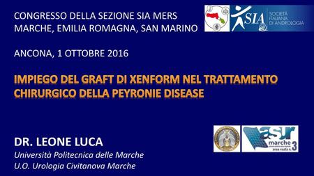 CONGRESSO DELLA SEZIONE SIA MERS