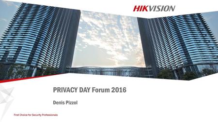PRIVACY DAY Forum 2016 Denis Pizzol.