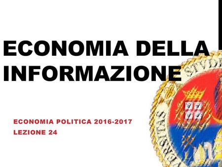 Economia della informazione