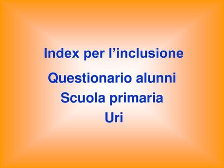 Index per l’inclusione