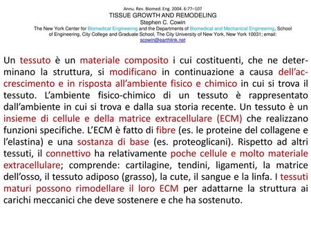 Annu. Rev. Biomed. Eng :77–107 TISSUE GROWTH AND REMODELING Stephen C