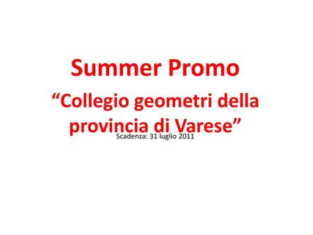 “Collegio geometri della provincia di Varese”