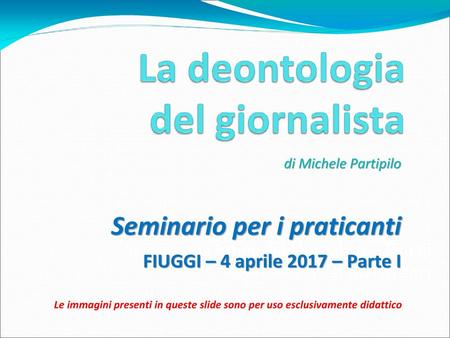 Seminario per i praticanti