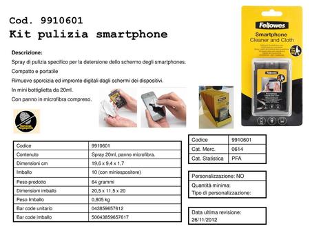 Kit pulizia smartphone