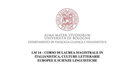 LM 14 – CORSO DI LAUREA MAGISTRALE IN