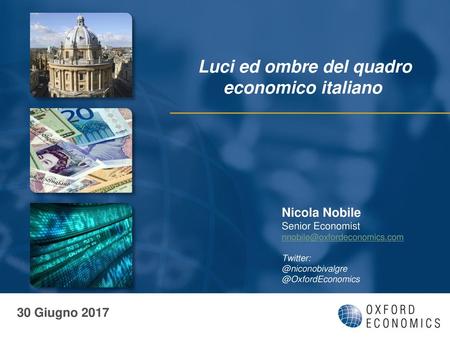 Luci ed ombre del quadro economico italiano