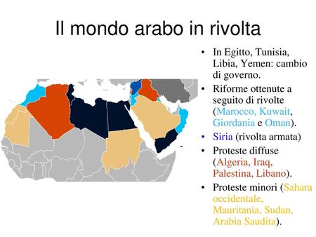 Il mondo arabo in rivolta