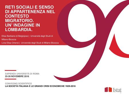 RETI SOCIALI E SENSO DI APPARTENENZA NEL CONTESTO MIGRATORIO