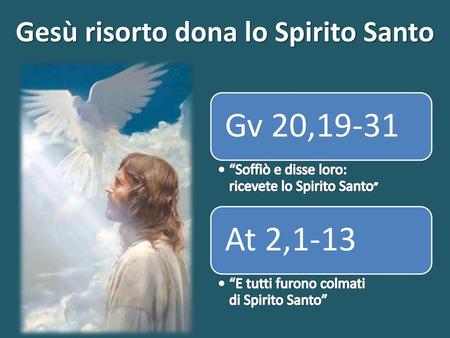 Gesù risorto dona lo Spirito Santo