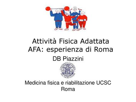 DB Piazzini Medicina fisica e riabilitazione UCSC Roma