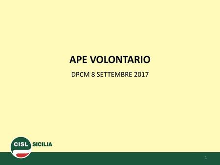 APE VOLONTARIO DPCM 8 SETTEMBRE 2017.