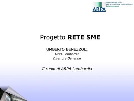 Il ruolo di ARPA Lombardia