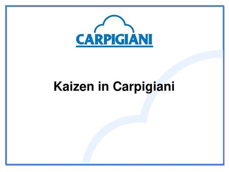 Kaizen in Carpigiani.