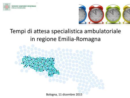 Tempi di attesa specialistica ambulatoriale in regione Emilia-Romagna