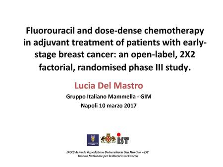 Lucia Del Mastro Gruppo Italiano Mammella - GIM Napoli 10 marzo 2017