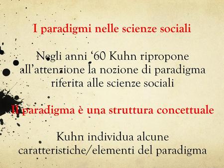 I paradigmi nelle scienze sociali