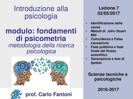 Scienze tecniche e psicologiche