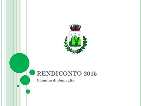 RENDICONTO 2015 Comune di Somaglia.