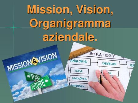 Mission, Vision, Organigramma aziendale.