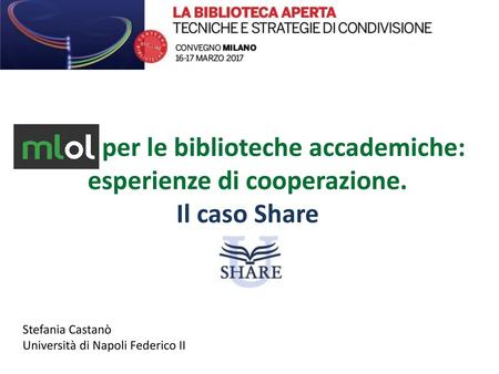 MLOL per le biblioteche accademiche: esperienze di cooperazione