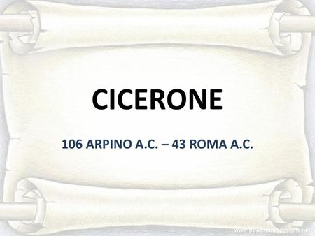 CICERONE 106 ARPINO A.C. – 43 ROMA A.C..