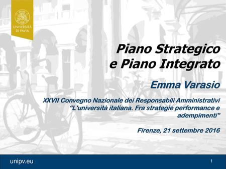 Piano Strategico e Piano Integrato Emma Varasio