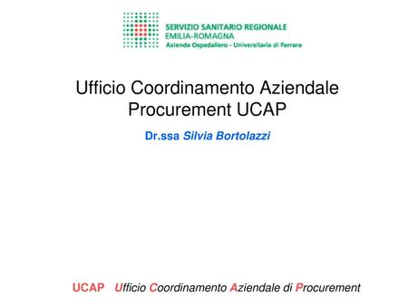 UCAP Ufficio Coordinamento Aziendale di Procurement