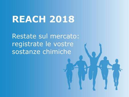 REACH 2018 Restate sul mercato: registrate le vostre sostanze chimiche.