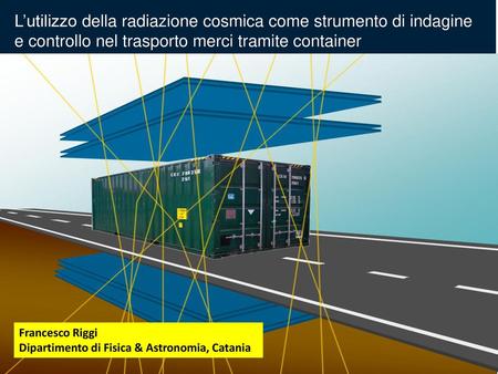L’utilizzo della radiazione cosmica come strumento di indagine e controllo nel trasporto merci tramite container Francesco Riggi Dipartimento di Fisica.