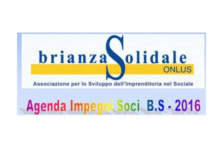 Agenda Impegni Brianza Solidale