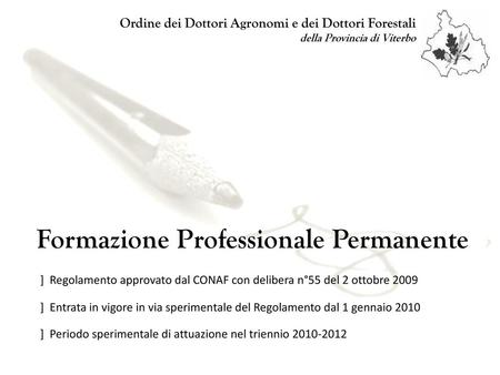 Formazione Professionale Permanente