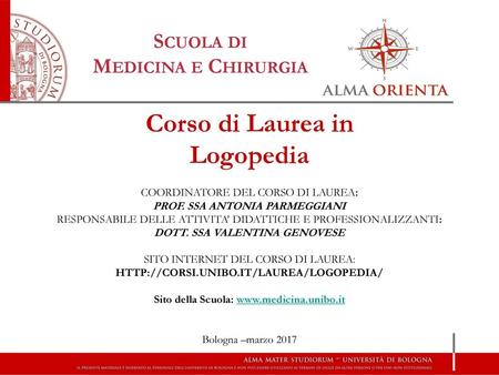 Corso di Laurea in Logopedia