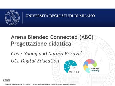 Arena Blended Connected (ABC) Progettazione didattica