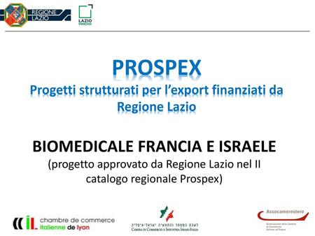 PROSPEX Progetti strutturati per l’export finanziati da Regione Lazio