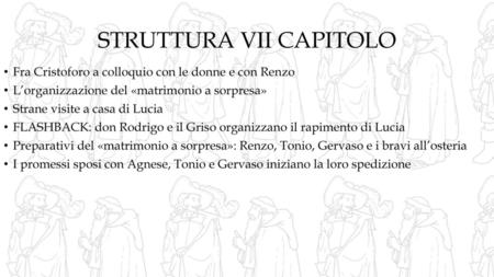 STRUTTURA VII CAPITOLO
