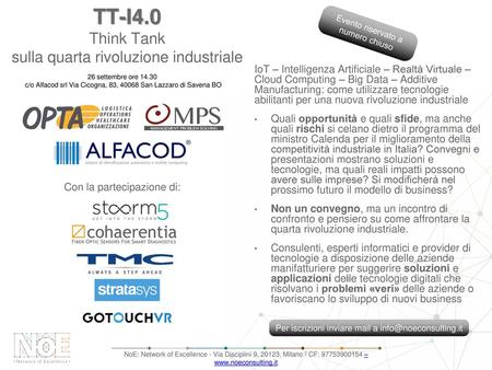 TT-I4.0 Think Tank sulla quarta rivoluzione industriale
