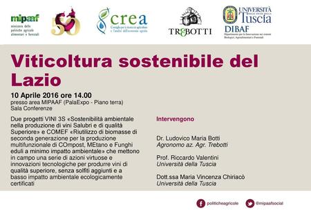 Viticoltura sostenibile del Lazio