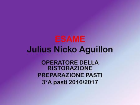 ESAME Julius Nicko Aguillon