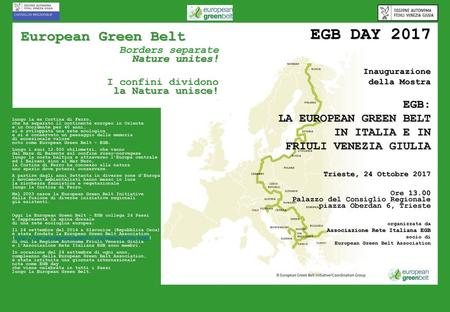 EGB DAY 2017 European Green Belt Inaugurazione della Mostra EGB: