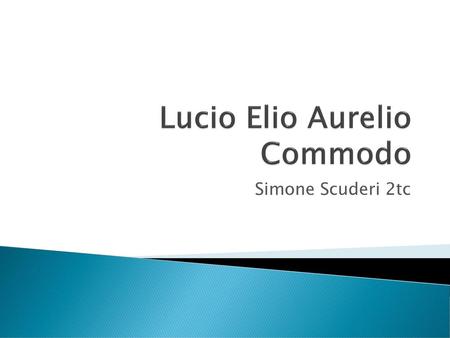 Lucio Elio Aurelio Commodo