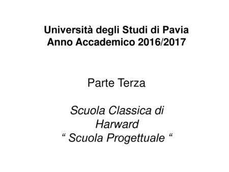 Università degli Studi di Pavia Anno Accademico 2016/2017