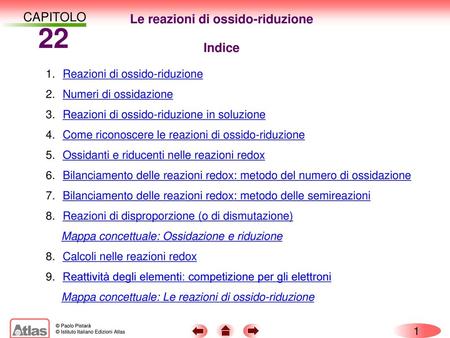 Le reazioni di ossido-riduzione