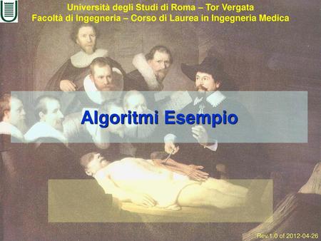 Algoritmi Esempio Rev.1.0 of 2012-04-26.